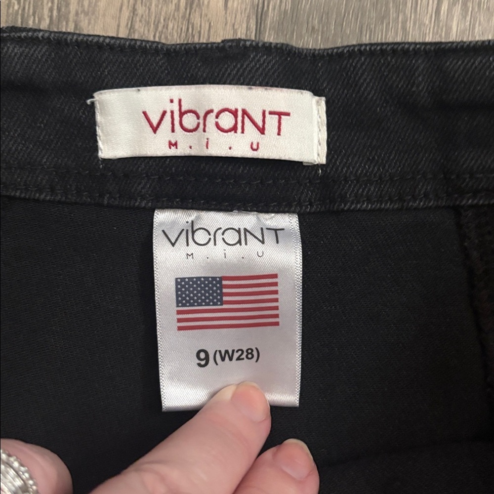 Vibrant M.i.U HIGH WAISTED flare leg jeans - woman’s  size 28 - Picture 5 of 9